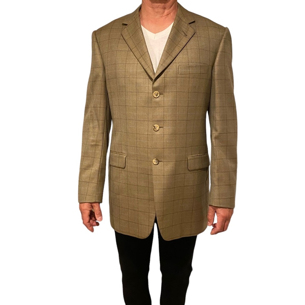 Burberry plaid blazer